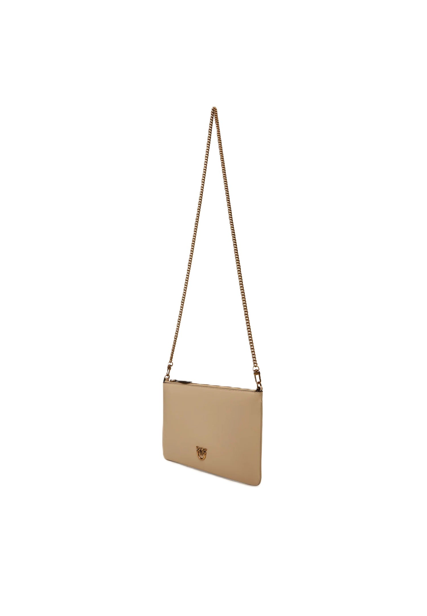Borsa in pelle 100455A0F1 C50Q PINKO Beige-grigio fumo-antique 