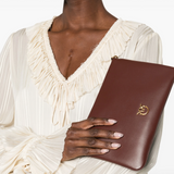 Borsa in pelle 100455A0F1 R49Q PINKO Burgundy wine antigue gold 