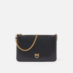Borsa in pelle 100455A0F1 Z99Q PINKO Nero-antique gold 