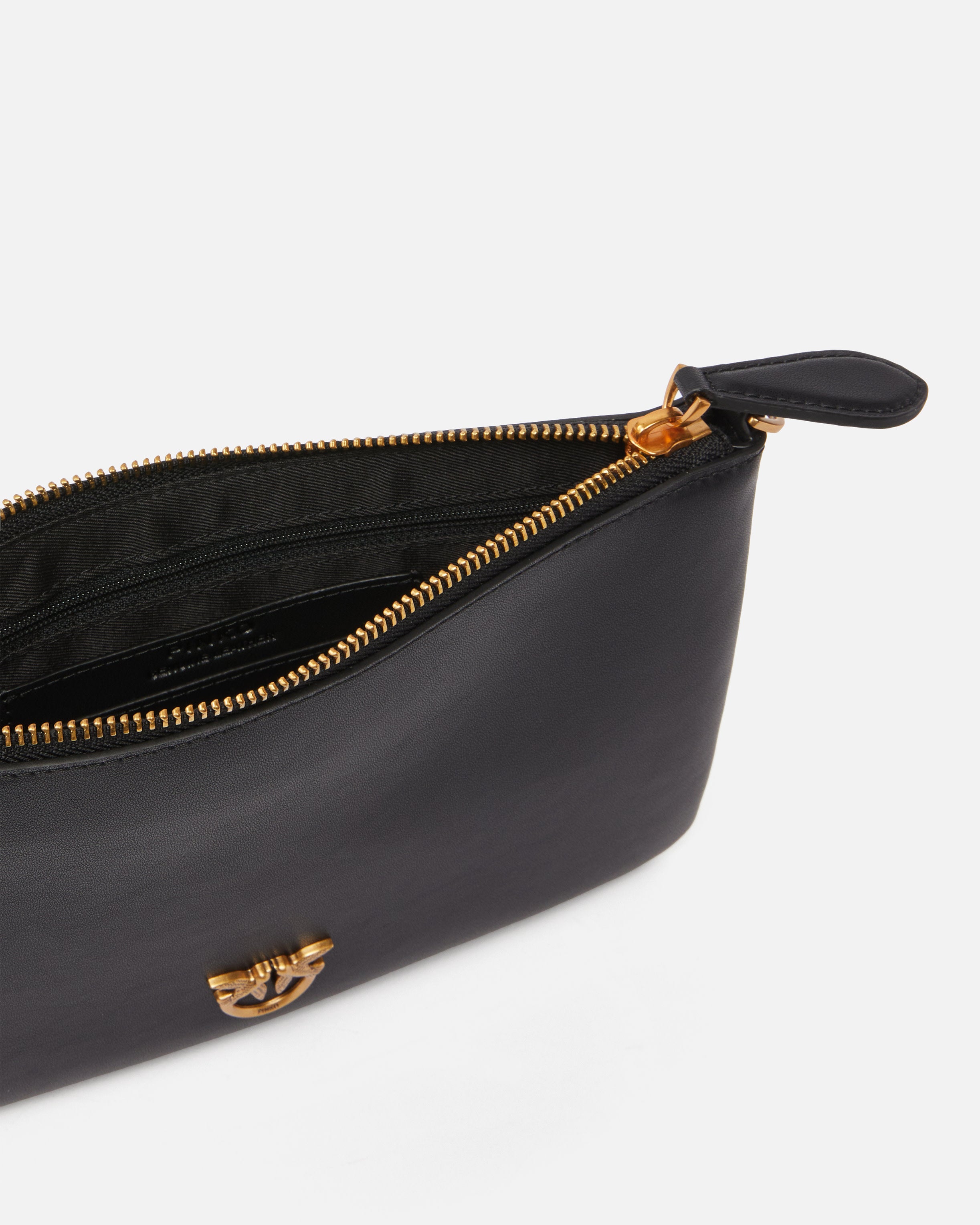 Borsa in pelle 100455A0F1 Z99Q PINKO Nero-antique gold 