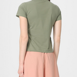 T-Shirt manica corta 100535A33F U84 PINKO Verde vertiver 