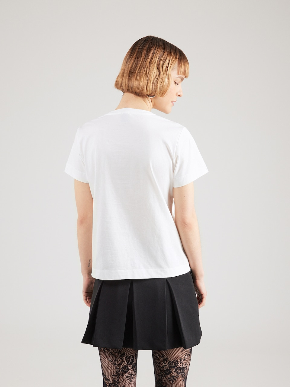 T-Shirt manica corta 100535A33F Z05 PINKO Bianco-biancaneve 