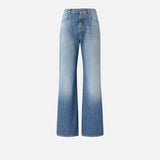 Jeans wide leg con scoloriture 101733A323 PJO PINKO Medio chiaro 