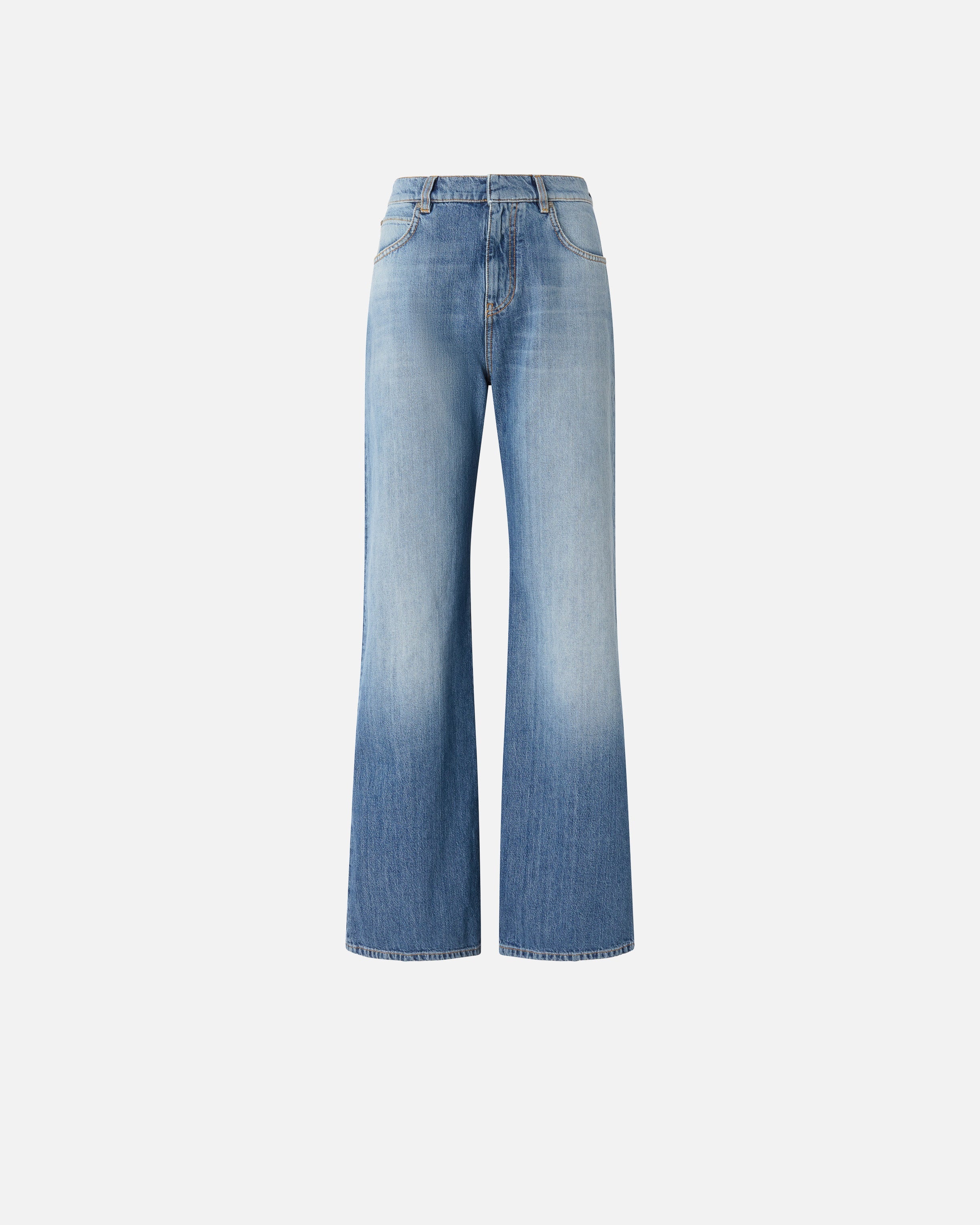 Jeans wide leg con scoloriture 101733A323 PJO PINKO Medio chiaro 