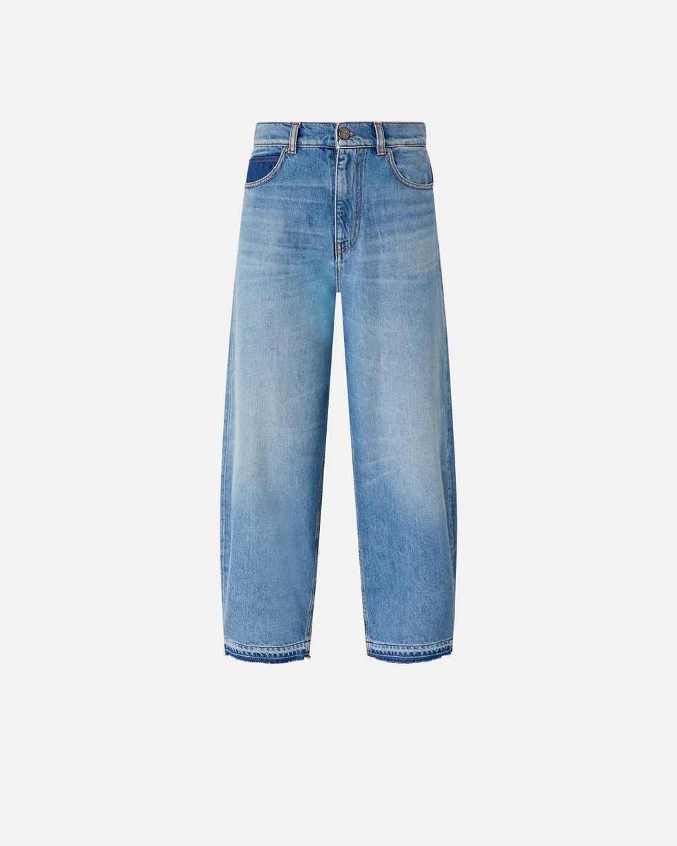 Jeans balloon fit con scoloriture 103857A341 PJF PINKO Lavaggio vintage 