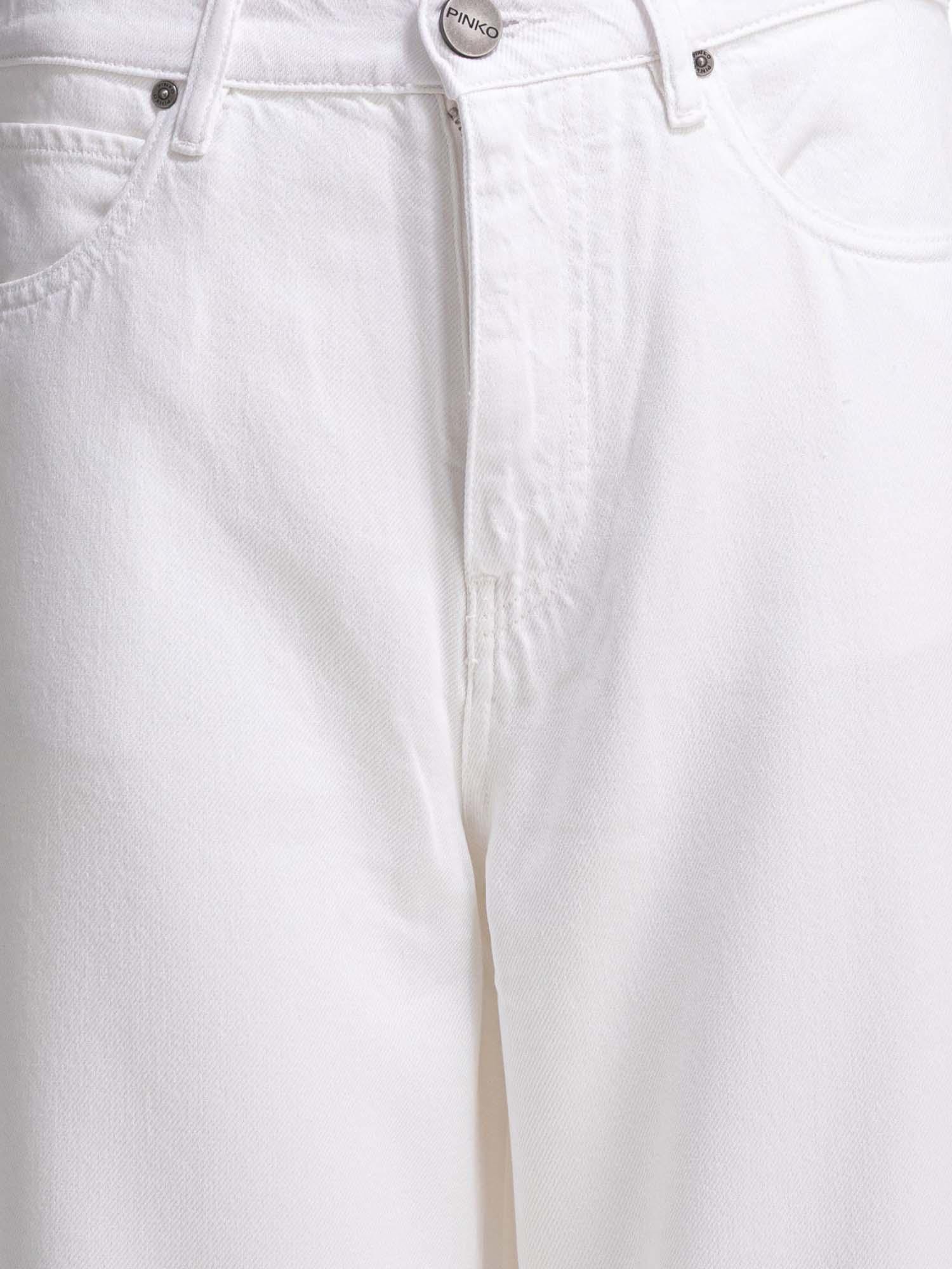 Jeans vestibilità morbida 103857A3E1 Z04 PINKO Bianco brill. 