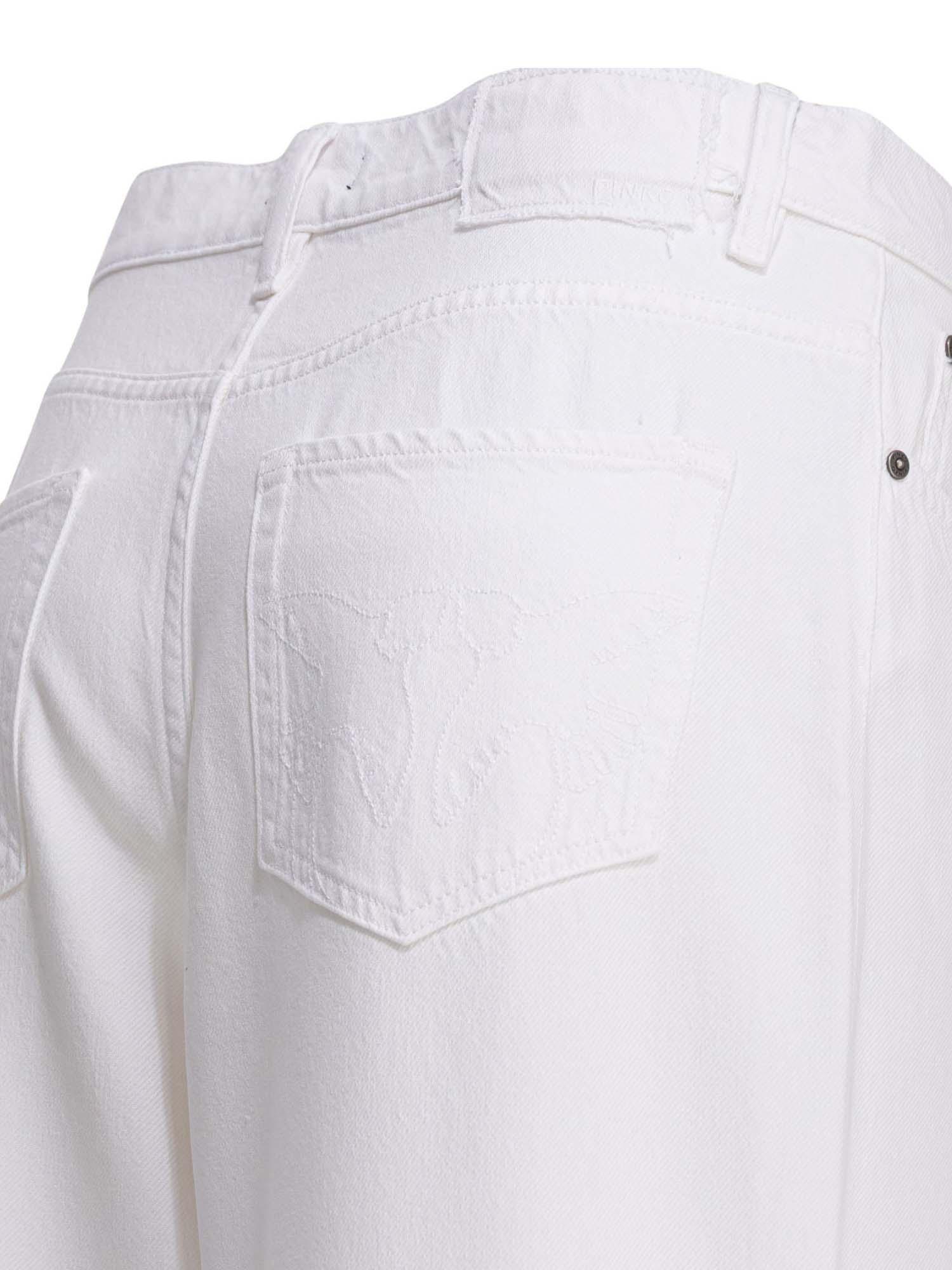 Jeans vestibilità morbida 103857A3E1 Z04 PINKO Bianco brill. 