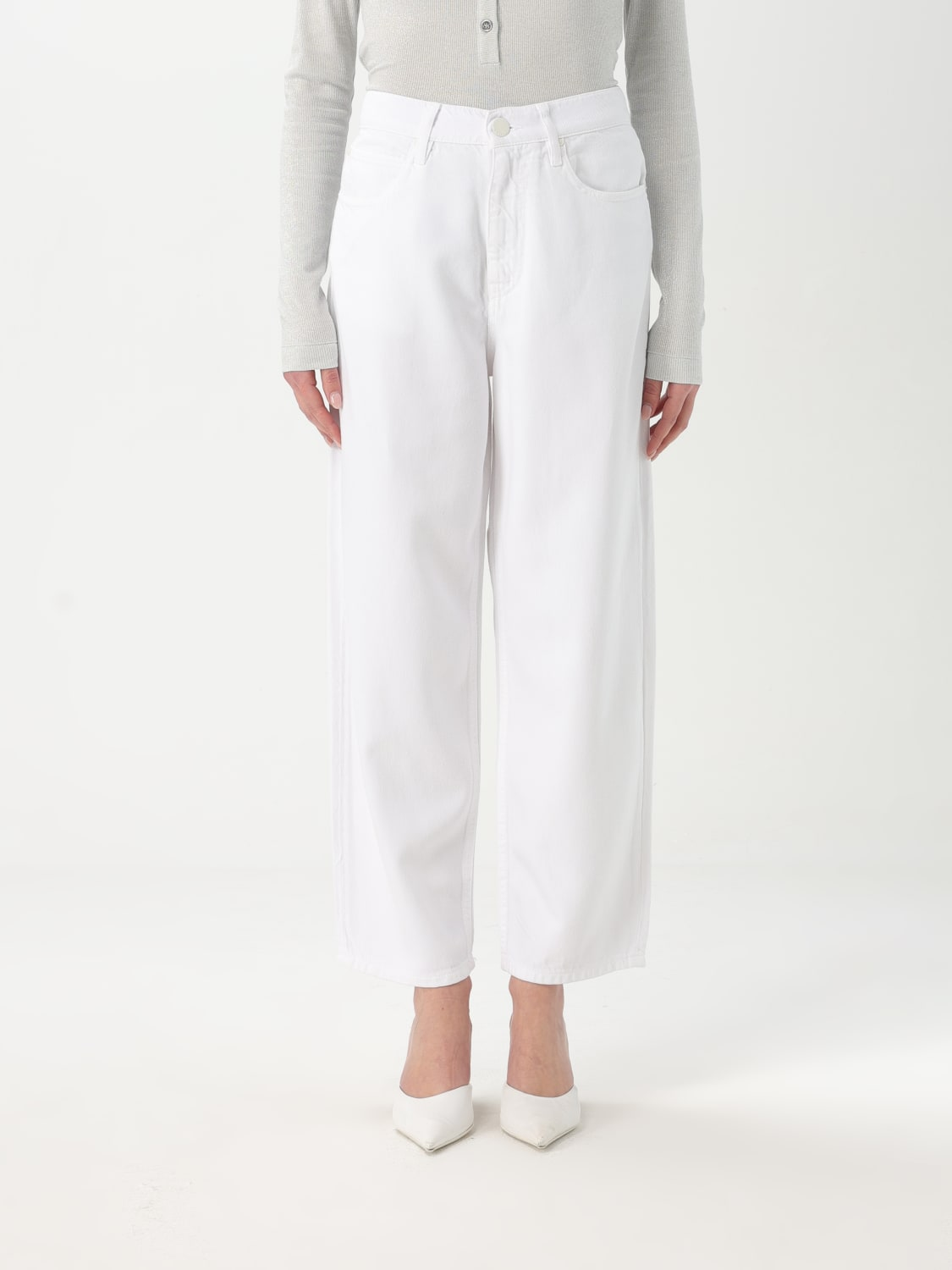 Jeans vestibilità morbida 103857A3E1 Z04 PINKO Bianco brill. 
