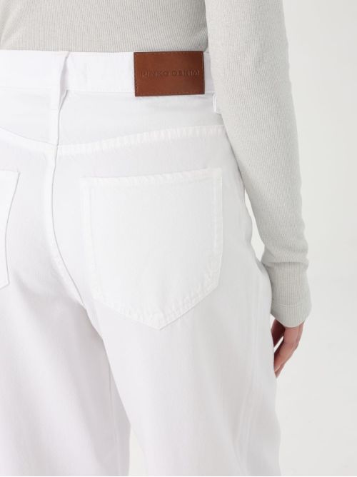 Jeans vestibilità morbida 103857A3E1 Z04 PINKO Bianco brill. 