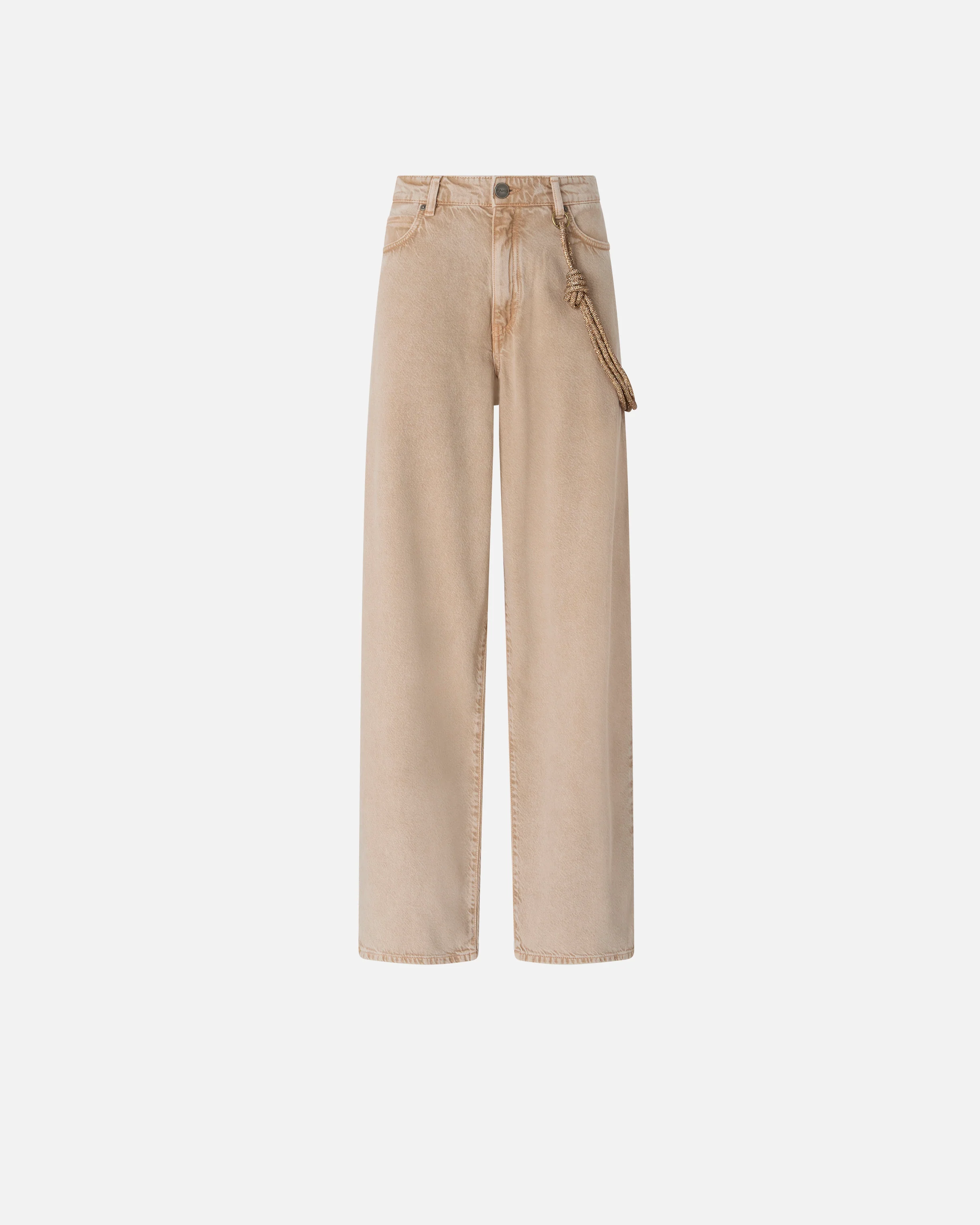 Jeans con corda gioiell 104601A33R C88 PINKO Beige-macrocistide 