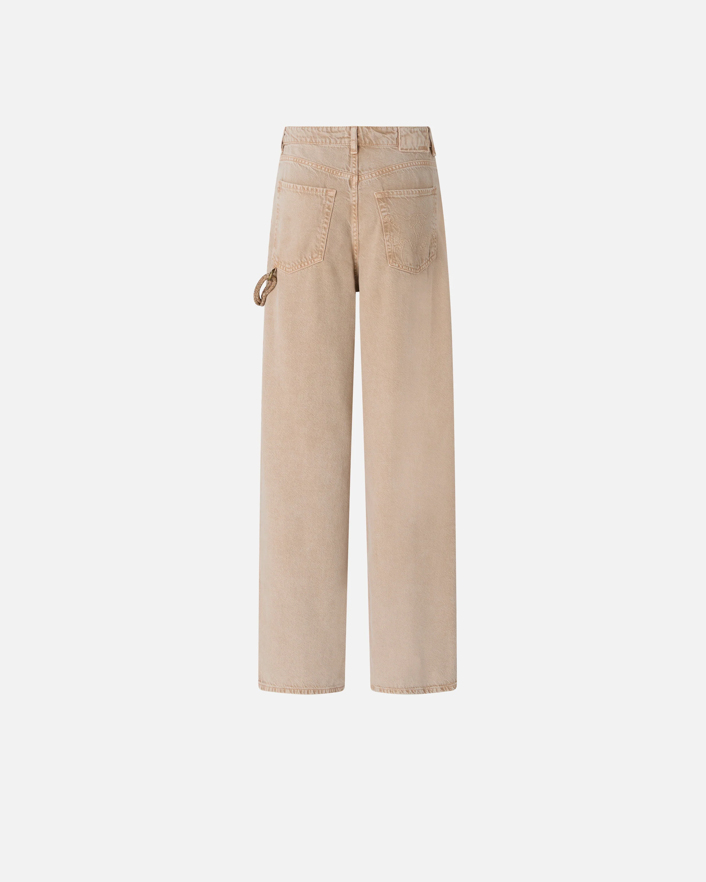 Jeans con corda gioiell 104601A33R C88 PINKO Beige-macrocistide 