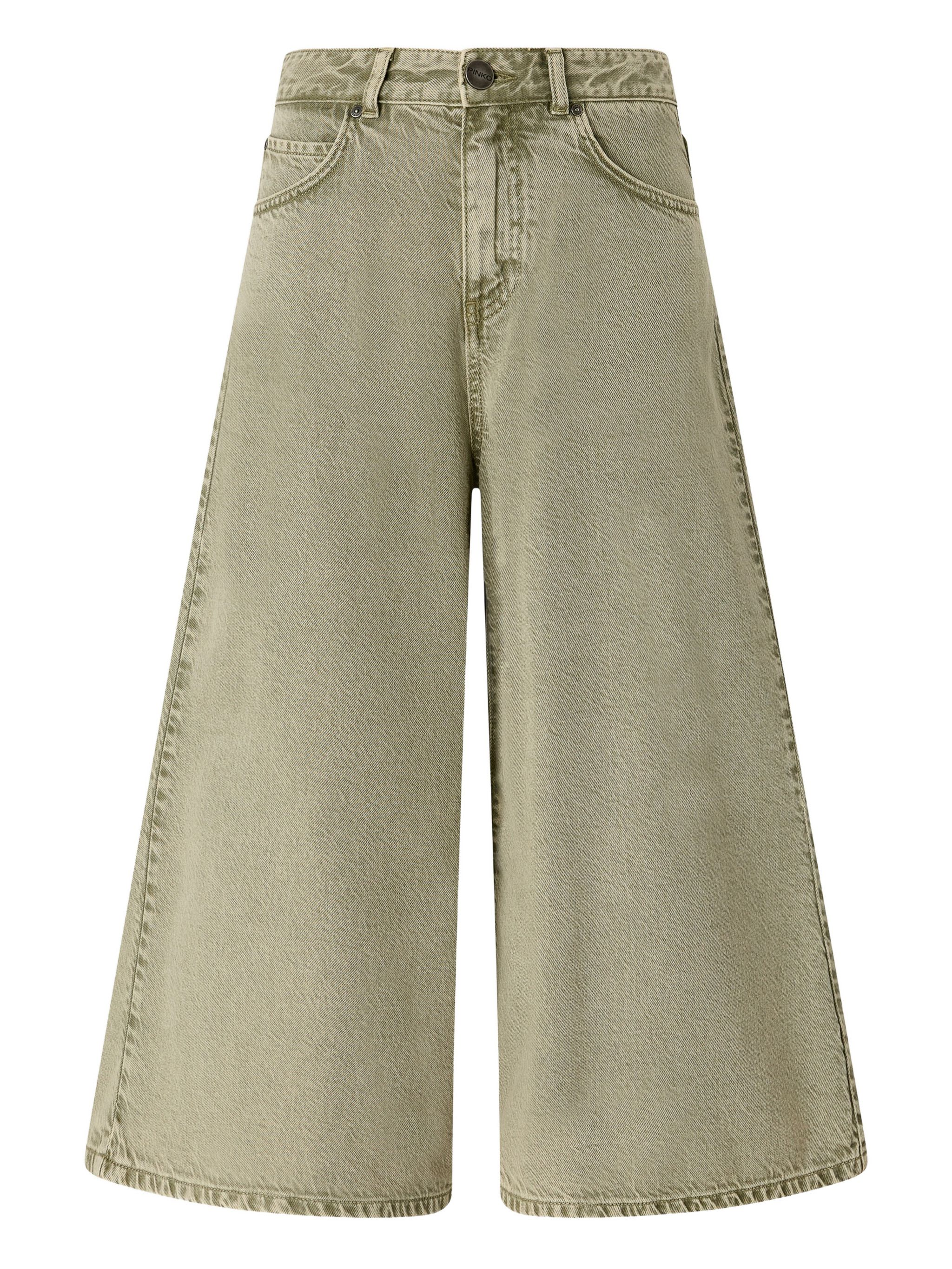 Bermuda in tela denim 104646A2H6 U84 PINKO Verde vertiver 
