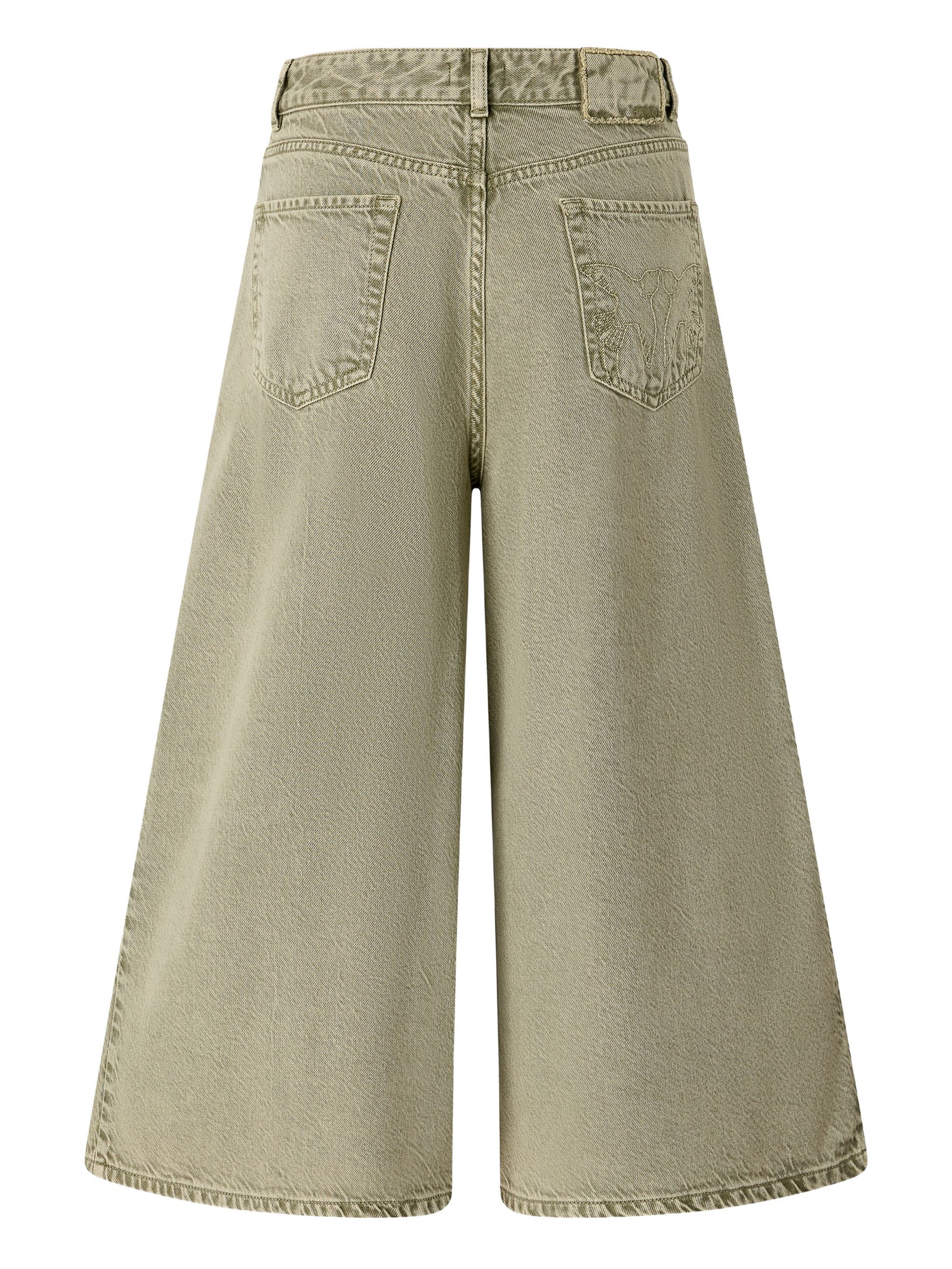 Bermuda in tela denim 104646A2H6 U84 PINKO Verde vertiver 