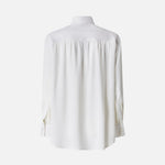Camicia in popeline e crêpe 105434A2TG Z05 PINKO Bianco-biancaneve 