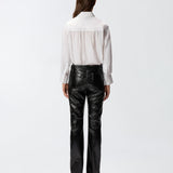 Camicia in popeline e crêpe 105434A2TG Z05 PINKO Bianco-biancaneve 