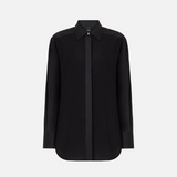 Camicia in popeline e crêpe 105434A2TG Z99 PINKO Nero 