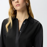 Camicia in popeline e crêpe 105434A2TG Z99 PINKO Nero 
