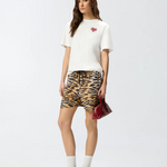 T-Shirt manica corta 105526A33I ZR2 PINKO Bianco/rosso 