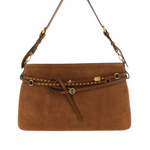 Borsa a spalla in suede 105903A0F6 L17Q PINKO Marrone-leone-antique gold 