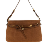 Borsa a spalla in suede 105903A0F6 L17Q PINKO Marrone-leone-antique gold 