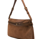 Borsa a spalla in suede 105903A0F6 L17Q PINKO Marrone-leone-antique gold 
