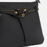 Borsa a spalla grande in pelle 105903A0QO Z99Q PINKO Nero-antique gold 