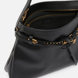 Borsa a spalla grande in pelle 105903A0QO Z99Q PINKO Nero-antique gold 