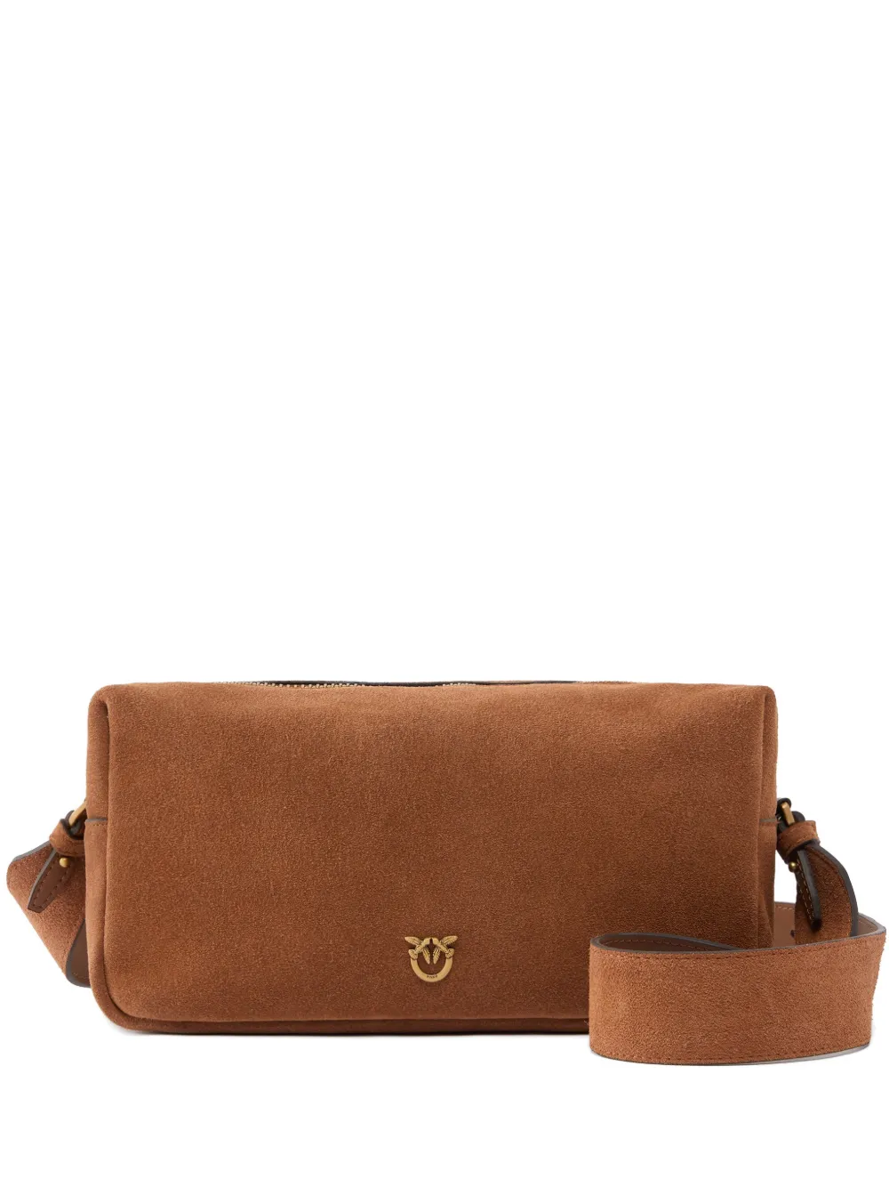 Borsa in suede 106062A0F6 L17Q PINKO Marrone-leone-antique gold 