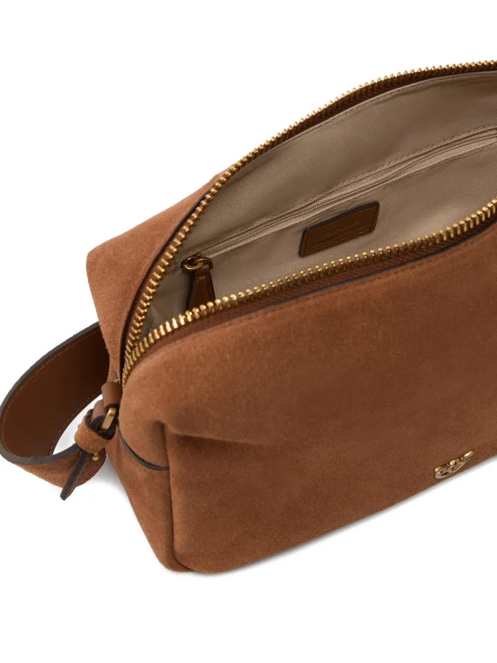 Borsa in suede 106062A0F6 L17Q PINKO Marrone-leone-antique gold 