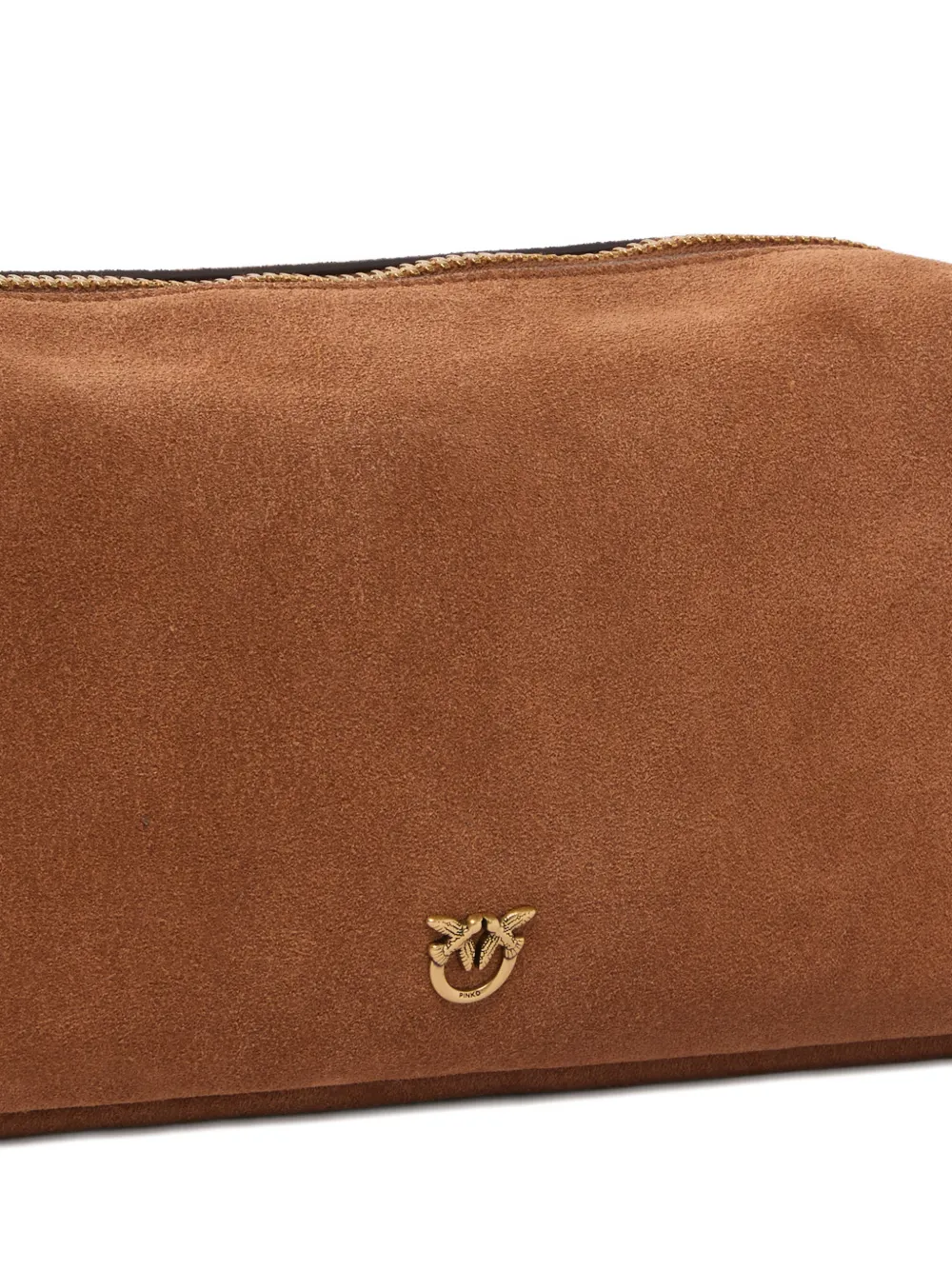 Borsa in suede 106062A0F6 L17Q PINKO Marrone-leone-antique gold 