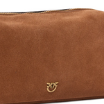 Borsa in suede 106062A0F6 L17Q PINKO Marrone-leone-antique gold 