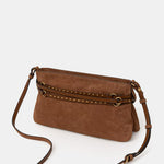Borsa a spalla media in suede 106176A0F6 L17Q PINKO Marrone-leone-antique gold 