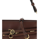 Borsa a spalla in pelle 106176A0QO R49Q PINKO Burgundy wine antigue gold 