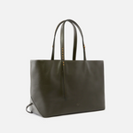 Borsa shopper media in pelle 106184A0QO K35Q PINKO Verde fango-antique gold 