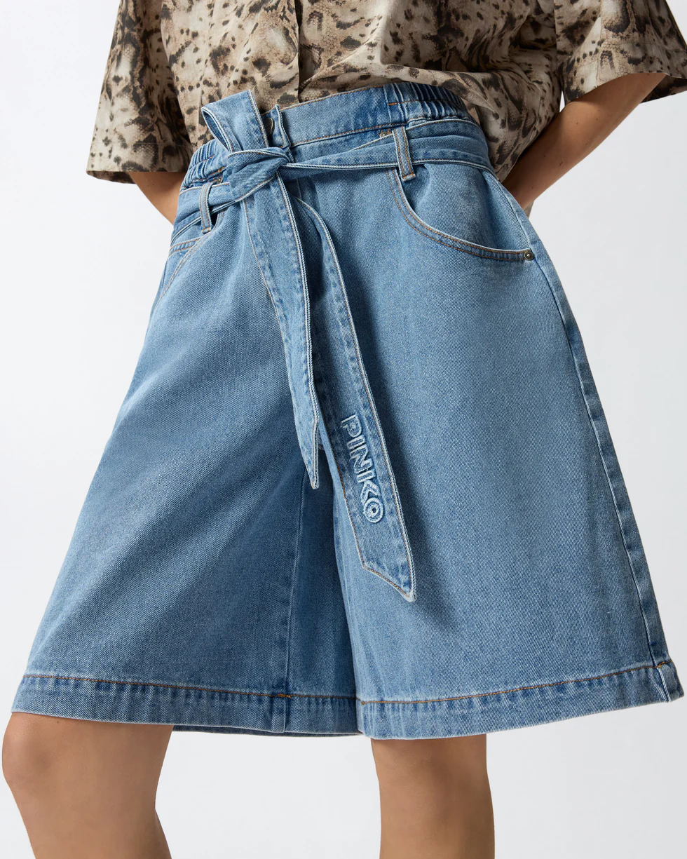 Bermuda in jeans con cintura 106258A3A9 PJD PINKO Lavaggio medio 