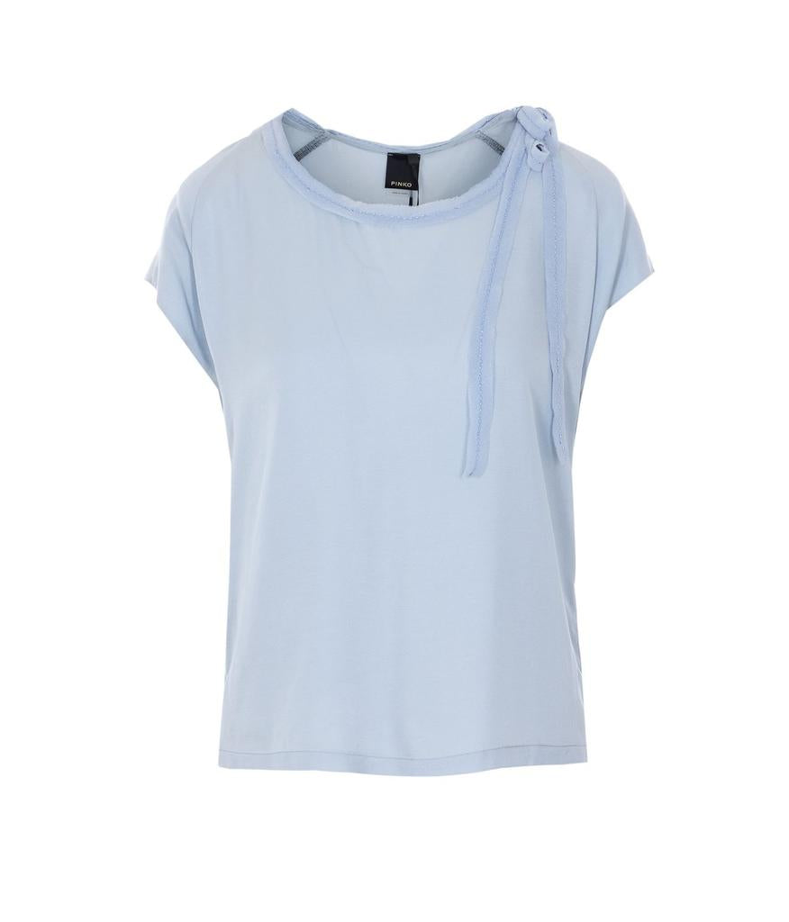 Blusa smanicata 106267A32U E87 PINKO Azzurro arona 