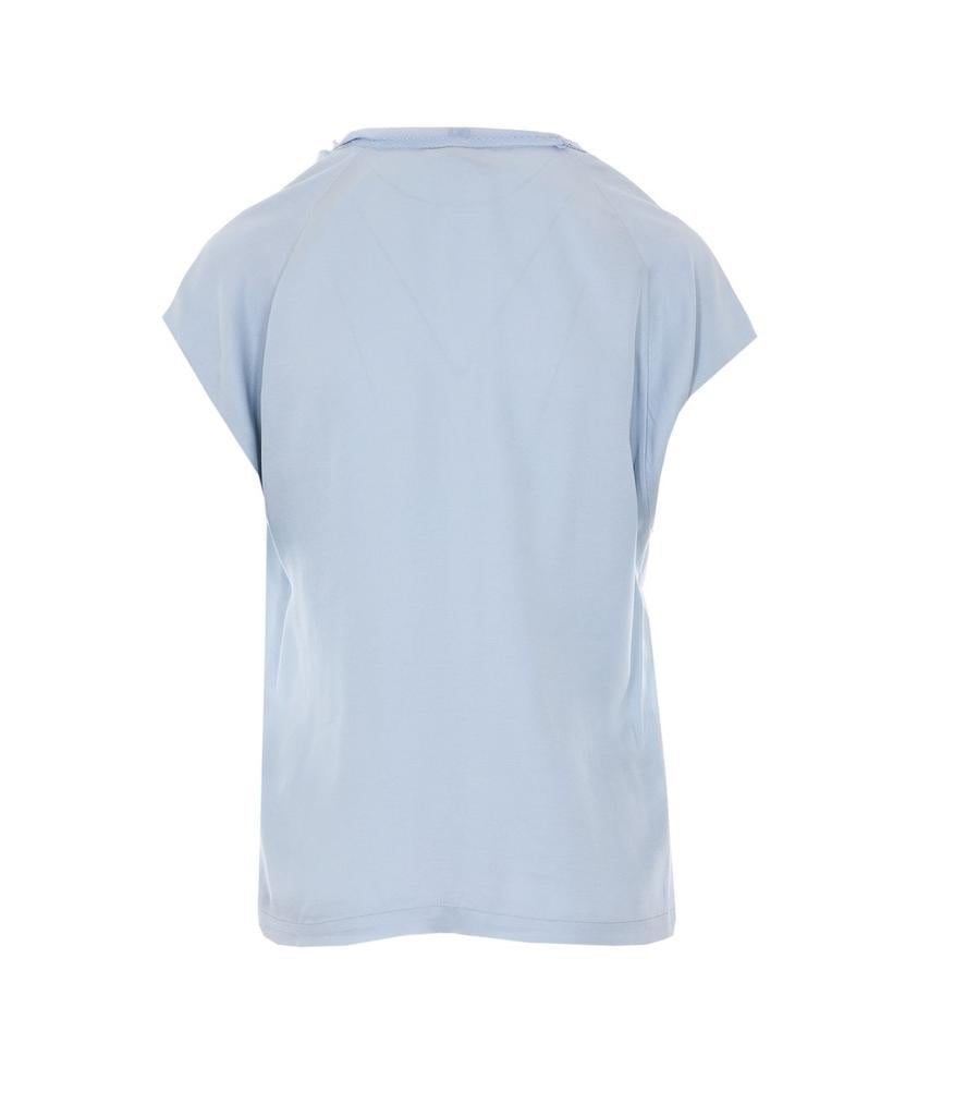 Blusa smanicata 106267A32U E87 PINKO Azzurro arona 