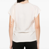 Blusa smanicata 106267A32U P97 PINKO Rosa tinta 
