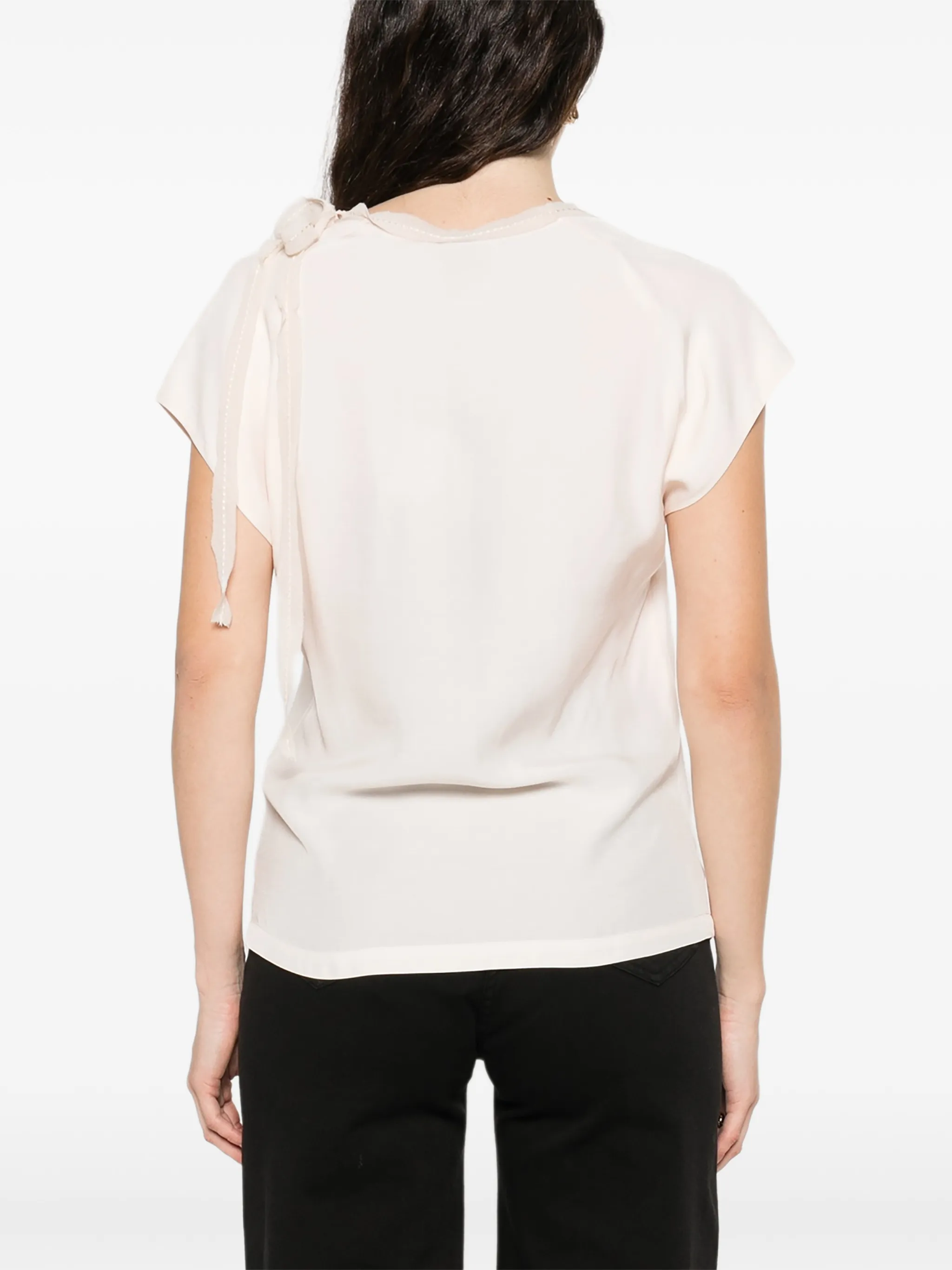Blusa smanicata 106267A32U P97 PINKO Rosa tinta 