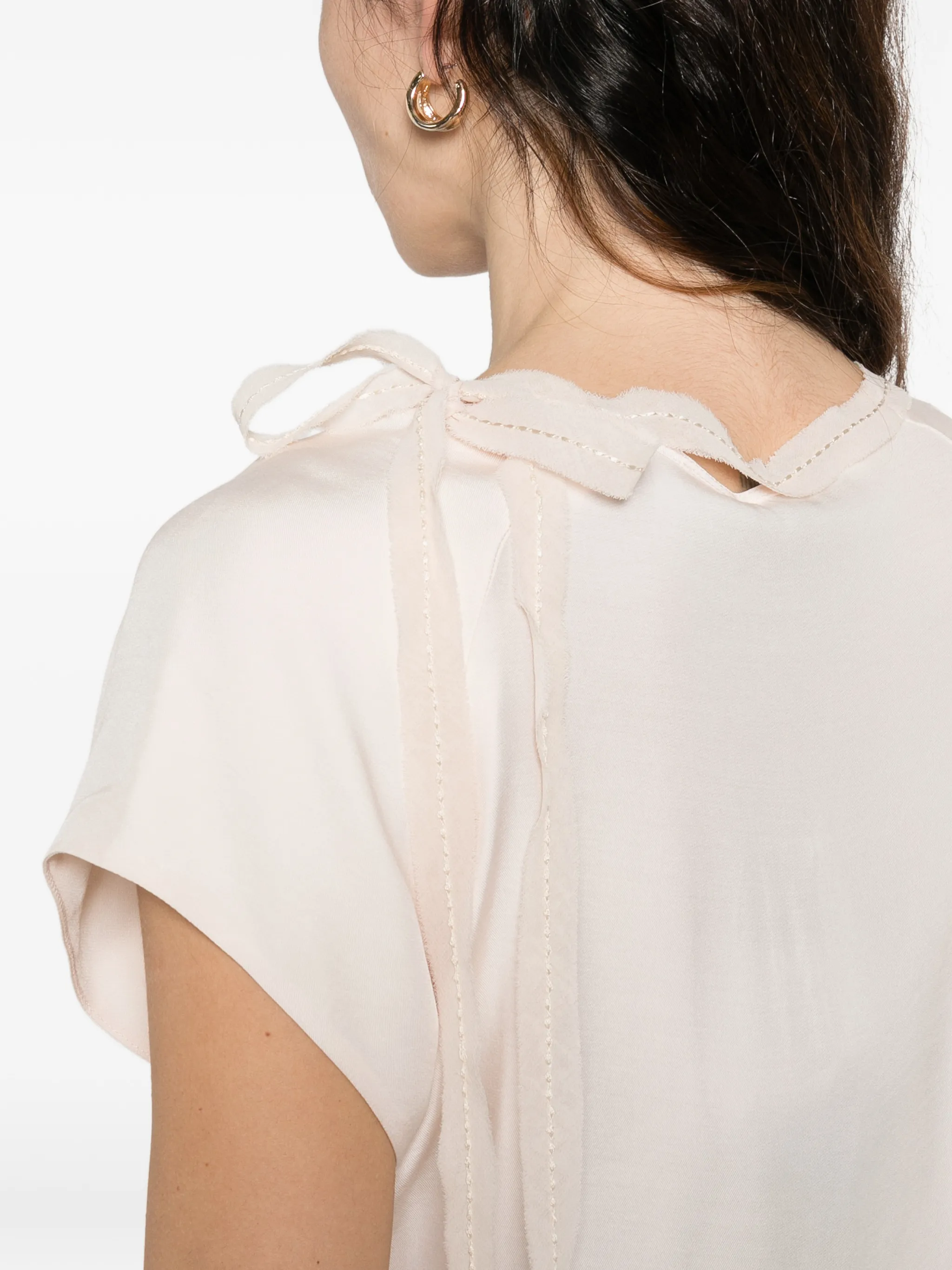 Blusa smanicata 106267A32U P97 PINKO Rosa tinta 
