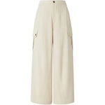 Pantaloni fluidi in cotone 106278A2ER C03 PINKO Beige g. maroso 