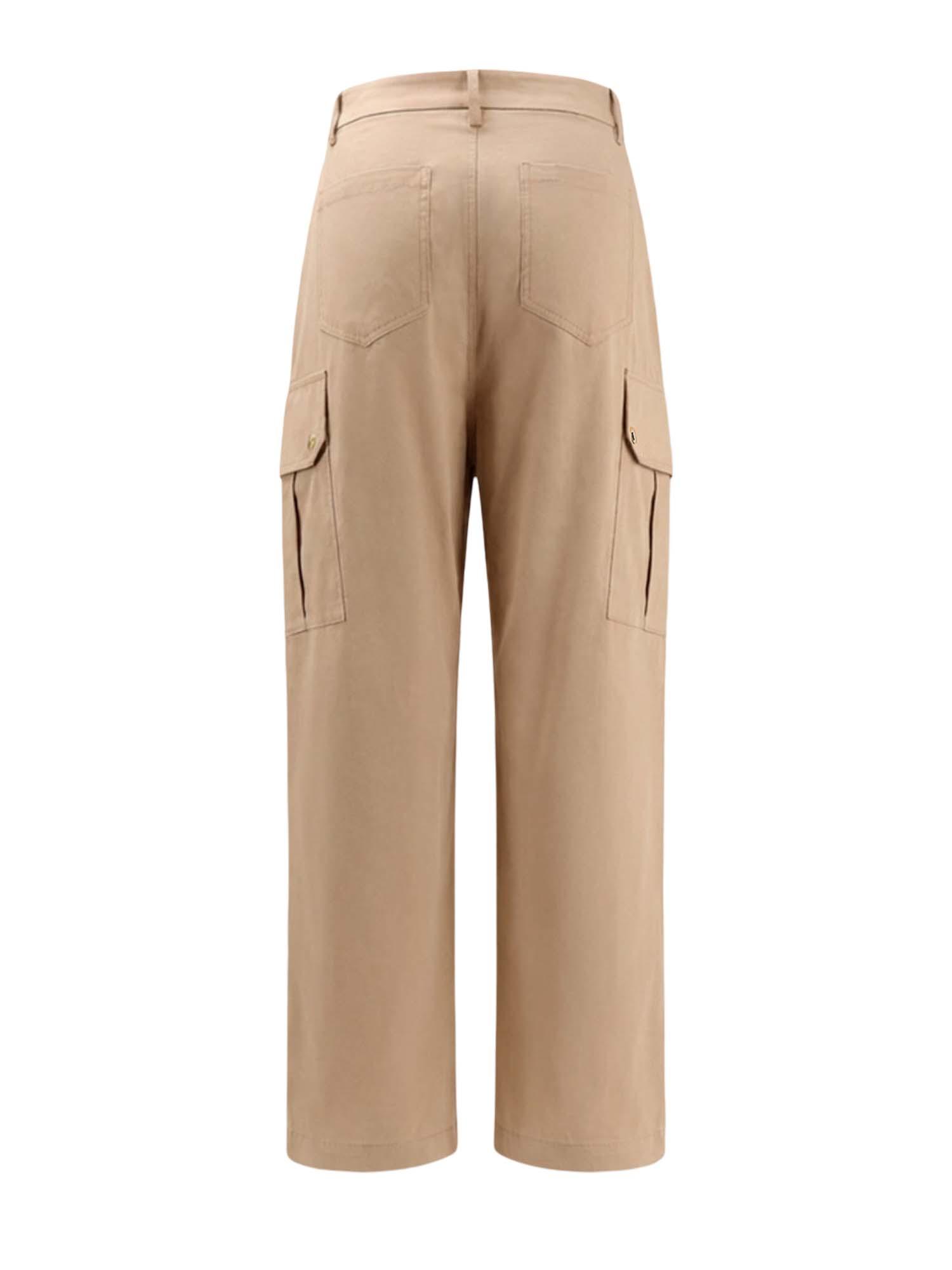 Pantaloni fluidi in cotone 106278A2ER D41 PINKO Beige chantilly 