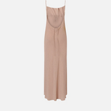 Abito slipdress lungo con strass 106299A32X Q24 PINKO Rosa sfinge 