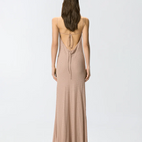 Abito slipdress lungo con strass 106299A32X Q24 PINKO Rosa sfinge 