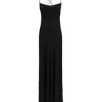 Abito slipdress lungo con strass 106299A32X Z99 PINKO Nero limousine 
