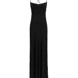 Abito slipdress lungo con strass 106299A32X Z99 PINKO Nero limousine 