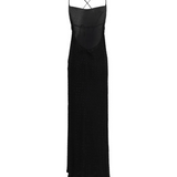 Abito slipdress lungo con strass 106299A32X Z99 PINKO Nero limousine 