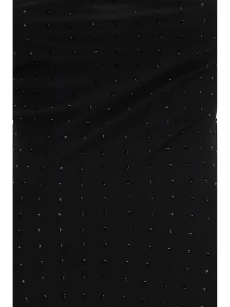 Abito slipdress lungo con strass 106299A32X Z99 PINKO Nero limousine 