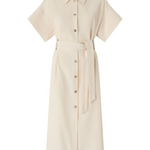 Abito in cotone 106309A2ER C03 PINKO Beige g. maroso 