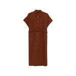 Abito in cotone 106309A2ER L78 PINKO Marrone terra x piante 